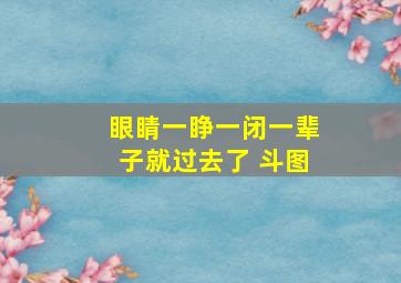 眼睛一睁一闭一辈子就过去了 斗图